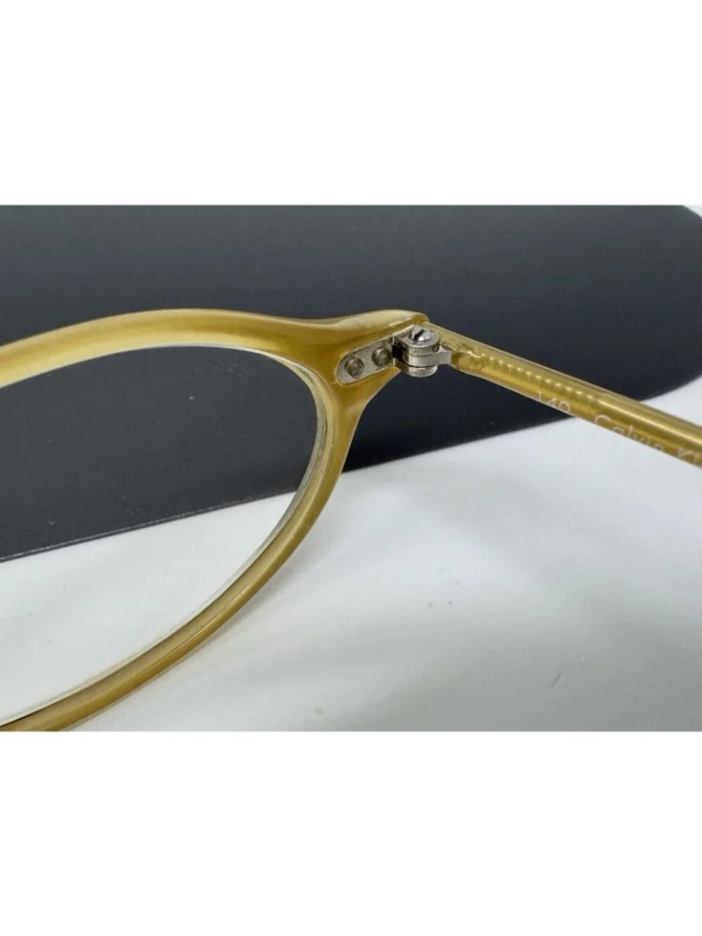 CALVIN KLEIN 728 022 OVAL RIM EYEGLASSES FRAMES ITALY 48 -16 140